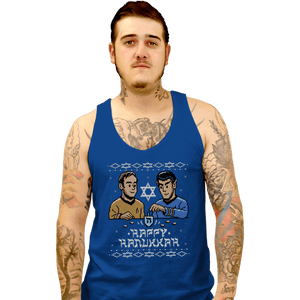 Daily_Deal_Shirts Tank Top, Unisex / Small / Royal Blue Celebrate Hanukkah