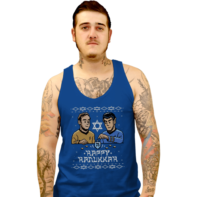 Daily_Deal_Shirts Tank Top, Unisex / Small / Royal Blue Celebrate Hanukkah