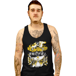 Shirts Tank Top, Unisex / Small / Black Attack on Moon