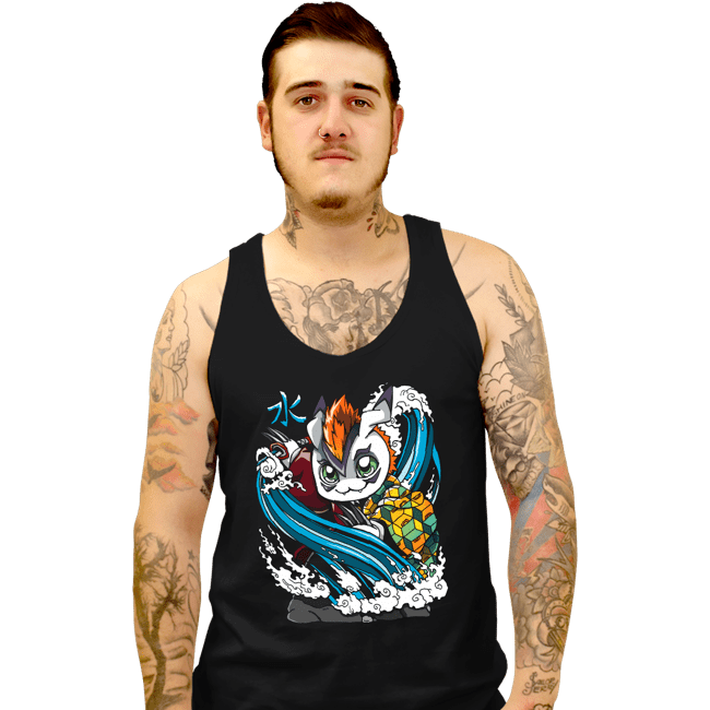Daily_Deal_Shirts Tank Top, Unisex / Small / Black Hashira Water