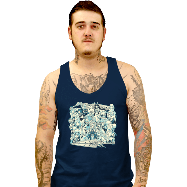 Shirts Tank Top, Unisex / Small / Navy Blade Resonance