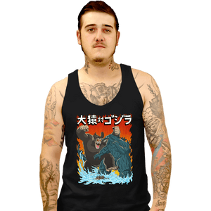 Daily_Deal_Shirts Tank Top, Unisex / Small / Black Ozaru VS Gojira