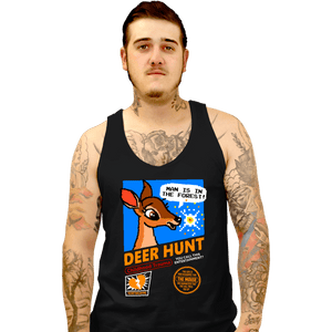 Daily_Deal_Shirts Tank Top, Unisex / Small / Black Deer Hunt