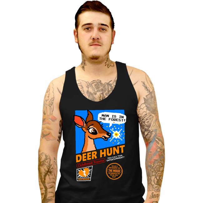 Daily_Deal_Shirts Tank Top, Unisex / Small / Black Deer Hunt