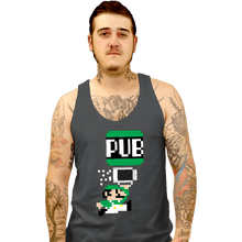 Load image into Gallery viewer, Shirts Tank Top, Unisex / Small / Charcoal To The Pub Luigi
