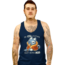 Load image into Gallery viewer, Daily_Deal_Shirts Tank Top, Unisex / Small / Navy Busy Being Lazy
