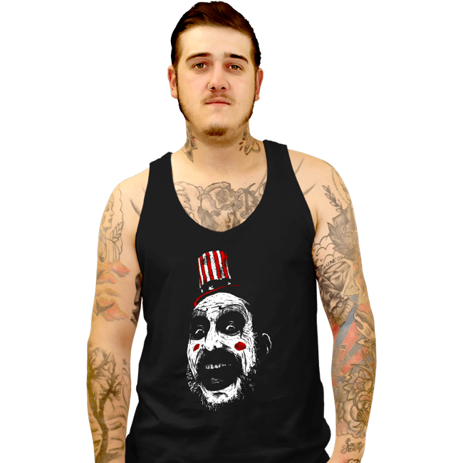 Shirts Tank Top, Unisex / Small / Black Captain Spaulding