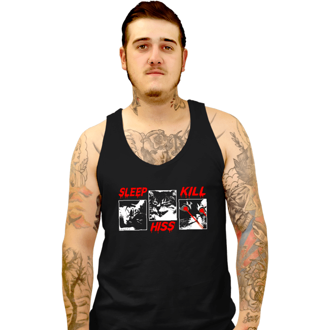 Daily_Deal_Shirts Tank Top, Unisex / Small / Black Sleep Hiss Kill