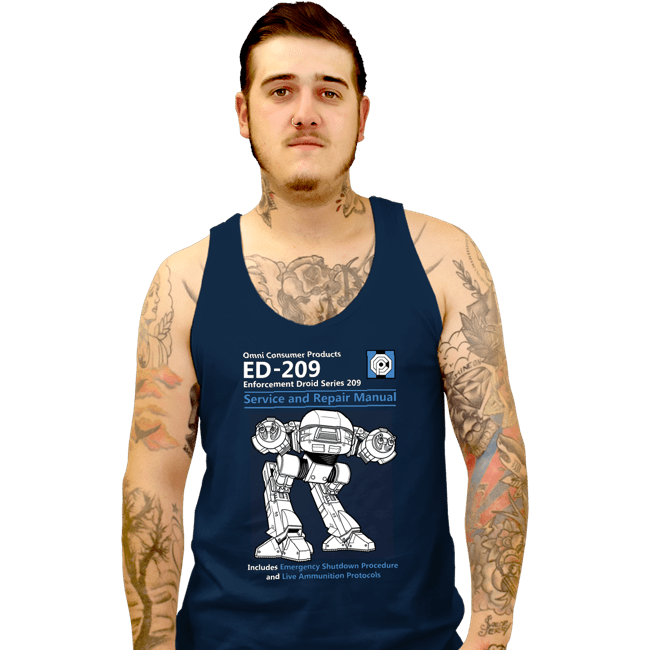 Secret_Shirts Tank Top, Unisex / Small / Navy ED209 Service And Repair Manual