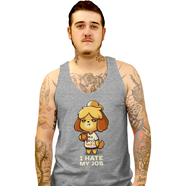 Shirts Tank Top, Unisex / Small / Sports Grey Hate My Job