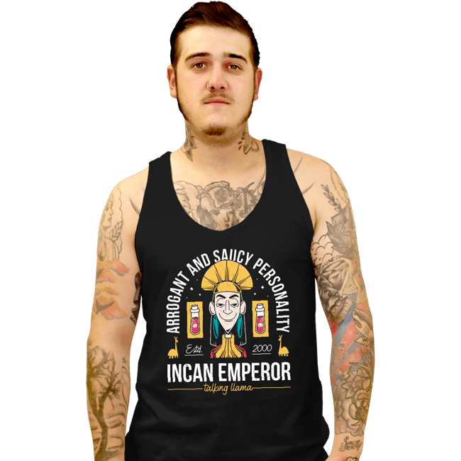 Daily_Deal_Shirts Tank Top, Unisex / Small / Black Incan Emperor