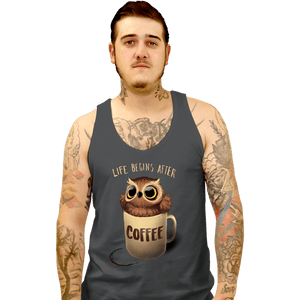 Shirts Tank Top, Unisex / Small / Charcoal Night Owl
