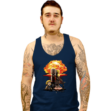 Load image into Gallery viewer, Secret_Shirts Tank Top, Unisex / Small / Navy Martians Gazing at the Moon
