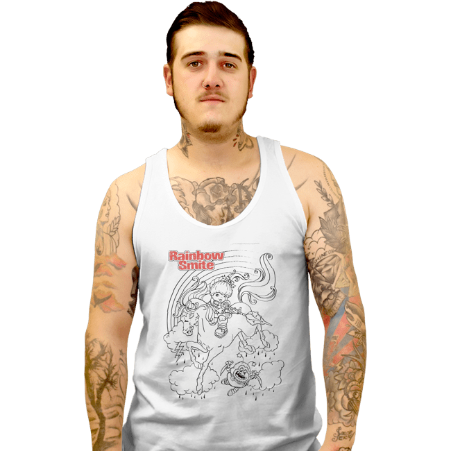 Secret_Shirts Tank Top, Unisex / Small / White Rainbow Smite