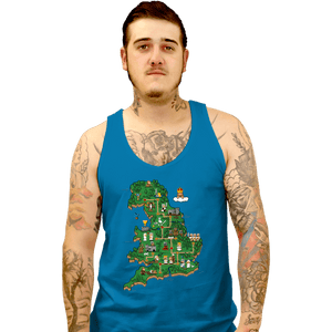 Daily_Deal_Shirts Tank Top, Unisex / Small / Sapphire Super Monty World