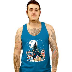 Daily_Deal_Shirts Tank Top, Unisex / Small / Sapphire Christmas Ohana