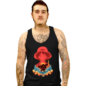 Shirts Tank Top, Unisex / Small / Black Luffy Shadow