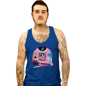 Daily_Deal_Shirts Tank Top, Unisex / Small / Royal Blue Anime At Home