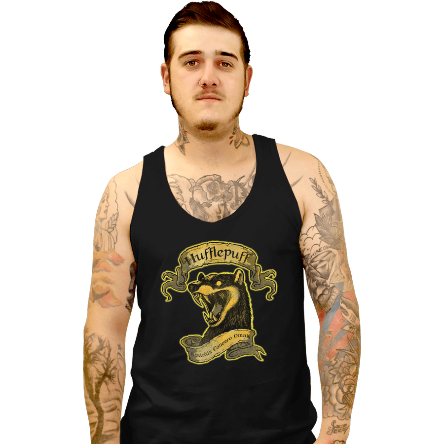 Shirts Tank Top, Unisex / Small / Black Hufflepuff