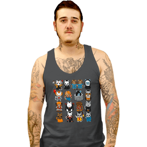 Daily_Deal_Shirts Tank Top, Unisex / Small / Charcoal The Horror Kittens