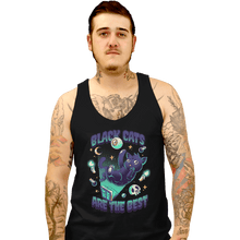Load image into Gallery viewer, Shirts Tank Top, Unisex / Small / Black Black Cats Are The Best
