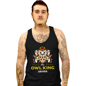 Shirts Tank Top, Unisex / Small / Black The Owl King