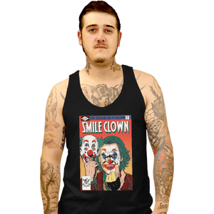 Shirts Tank Top, Unisex / Small / Black Smile Clown