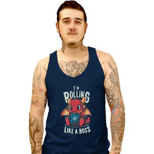 Shirts Tank Top, Unisex / Small / Navy Rolling Like A Boss