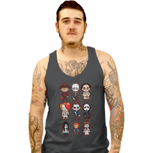 Load image into Gallery viewer, Daily_Deal_Shirts Tank Top, Unisex / Small / Charcoal Chibi Horror
