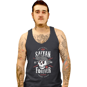 Shirts Tank Top, Unisex / Small / Dark Heather Saiyan Forever