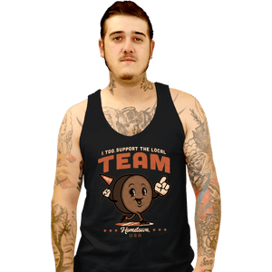 Daily_Deal_Shirts Tank Top, Unisex / Small / Black Local Hockey Fan