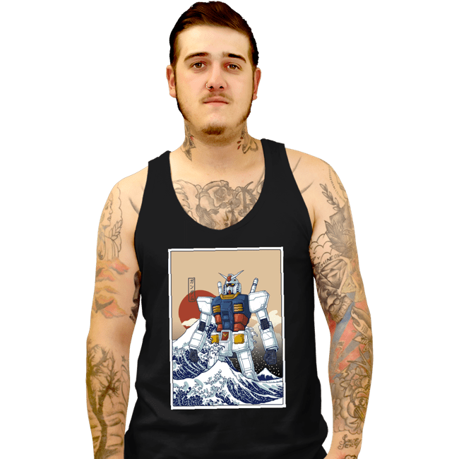 Secret_Shirts Tank Top, Unisex / Small / Black Kanagawa Gundam