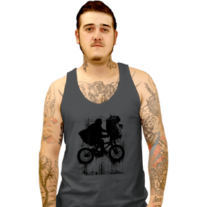 Secret_Shirts Tank Top, Unisex / Small / Charcoal Boy And Bike