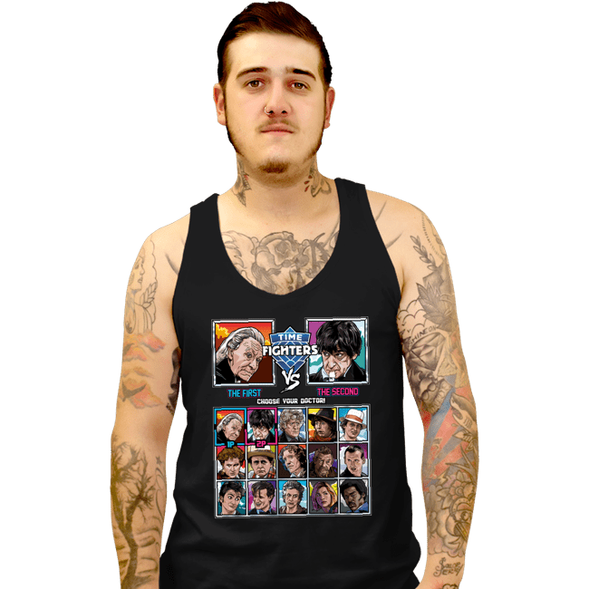 Shirts Tank Top, Unisex / Small / Black Time Fighters 1st VS 2nd