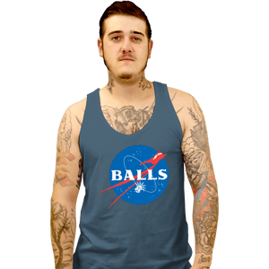 Secret_Shirts Tank Top, Unisex / Small / Indigo Blue Balls