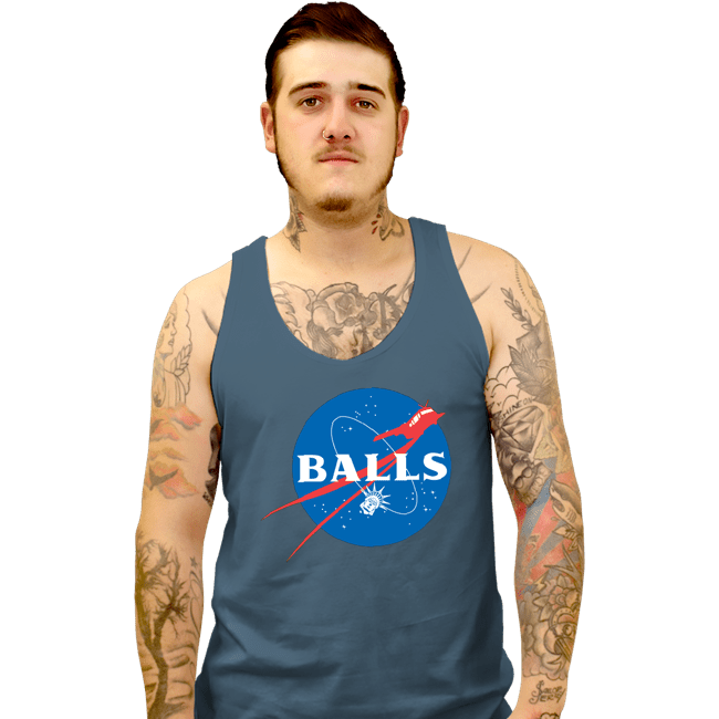 Secret_Shirts Tank Top, Unisex / Small / Indigo Blue Balls