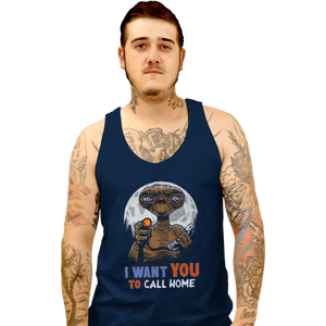 Daily_Deal_Shirts Tank Top, Unisex / Small / Navy Uncle E.T.