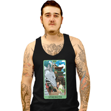 Load image into Gallery viewer, Daily_Deal_Shirts Tank Top, Unisex / Small / Black Tarot Ghibli Strength
