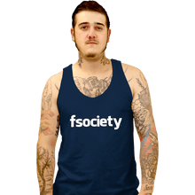 Load image into Gallery viewer, Shirts Tank Top, Unisex / Small / Navy fsociety

