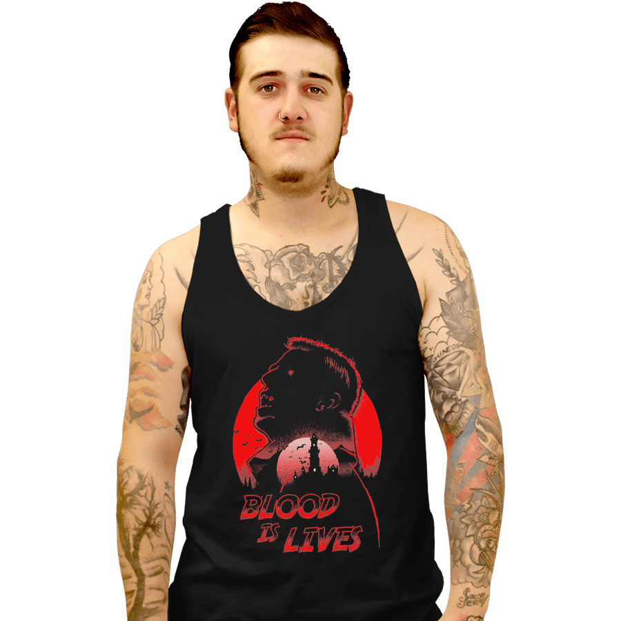 Shirts Tank Top, Unisex / Small / Black Blood Is Lives