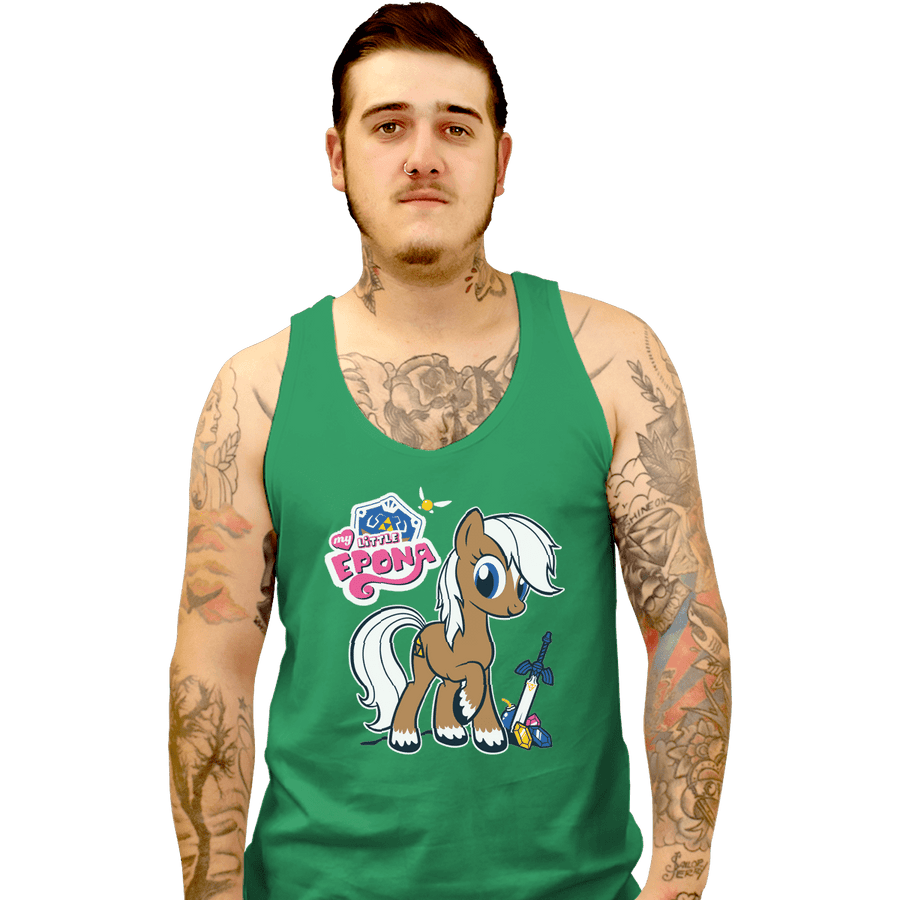 Shirts Tank Top, Unisex / Small / Irish Green My Little Epona