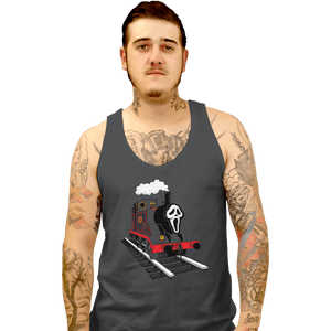 Shirts Tank Top, Unisex / Small / Charcoal Ghostface Train