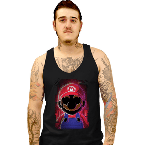 Secret_Shirts Tank Top, Unisex / Small / Black Mario Glitch