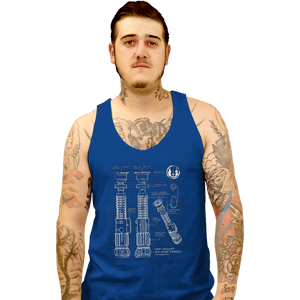 Daily_Deal_Shirts Tank Top, Unisex / Small / Royal Blue Lightside Schematics