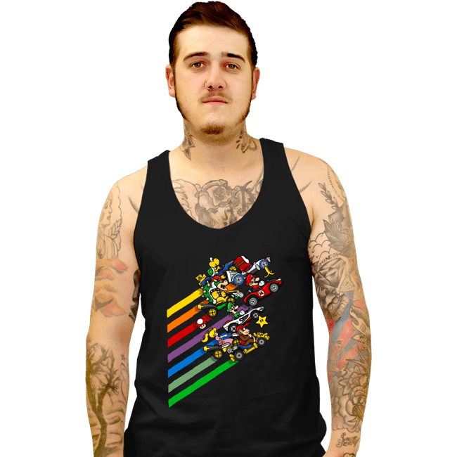 Daily_Deal_Shirts Tank Top, Unisex / Small / Black Karting Chaos