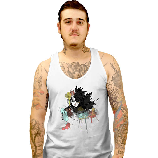 Secret_Shirts Tank Top, Unisex / Small / White Howl Watercolors