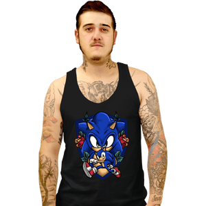 Daily_Deal_Shirts Tank Top, Unisex / Small / Black Sonic The Hedgehog