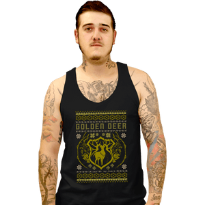 Shirts Tank Top, Unisex / Small / Black Golden Deer Sweater