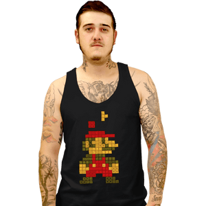Daily_Deal_Shirts Tank Top, Unisex / Small / Black Retro Puzzle