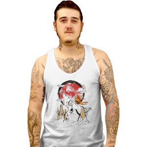 Shirts Tank Top, Unisex / Small / White Okami Ink